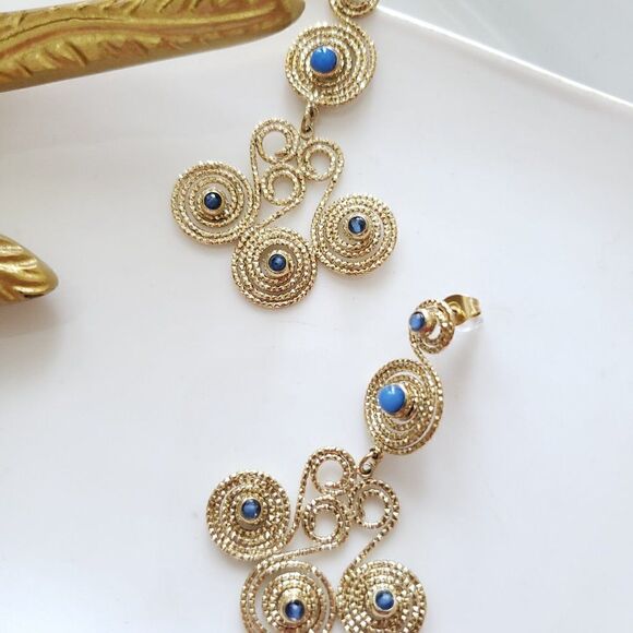 New! Zara's Night Out Spiral Stone Earrings - Picture 7 of 16